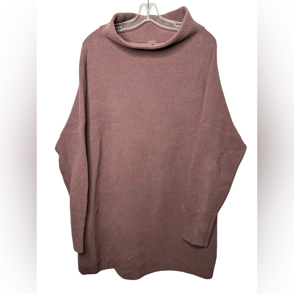 Free People Mauve Cowl Neck Sweater